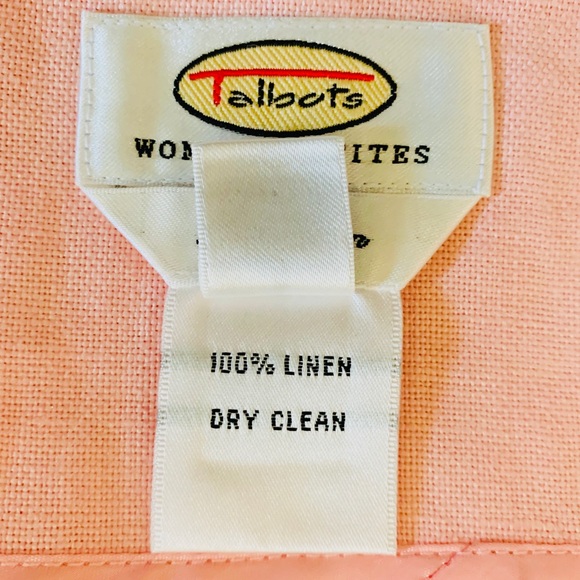 Talbots Woman Petites Irish Linen Pink Skirt W 22 - Picture 12 of 12